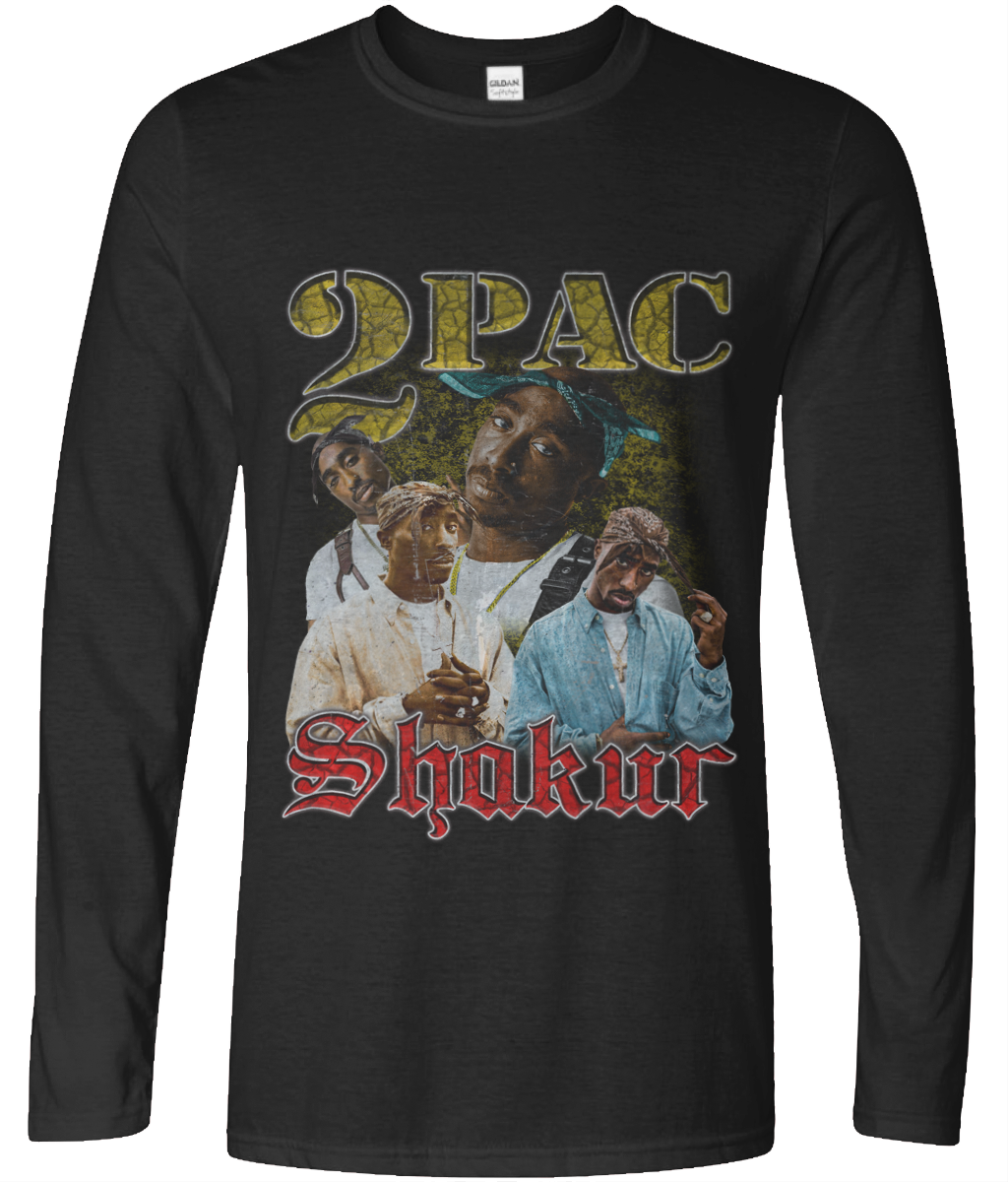 Famous Rapper Long Sleeve 90's Montage Tee
