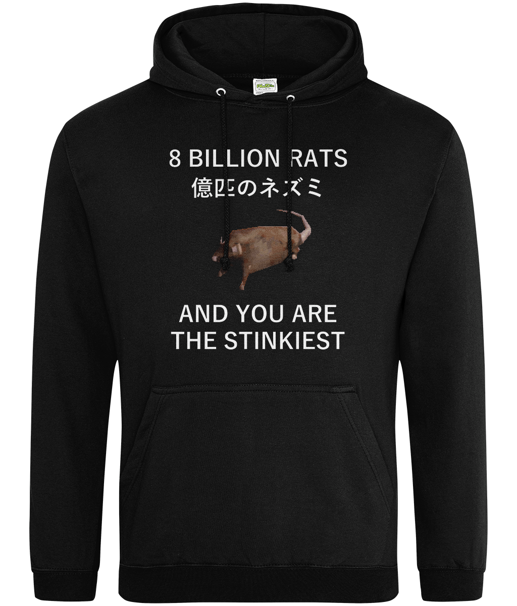 8 Billion Rats Graphic Hoodie