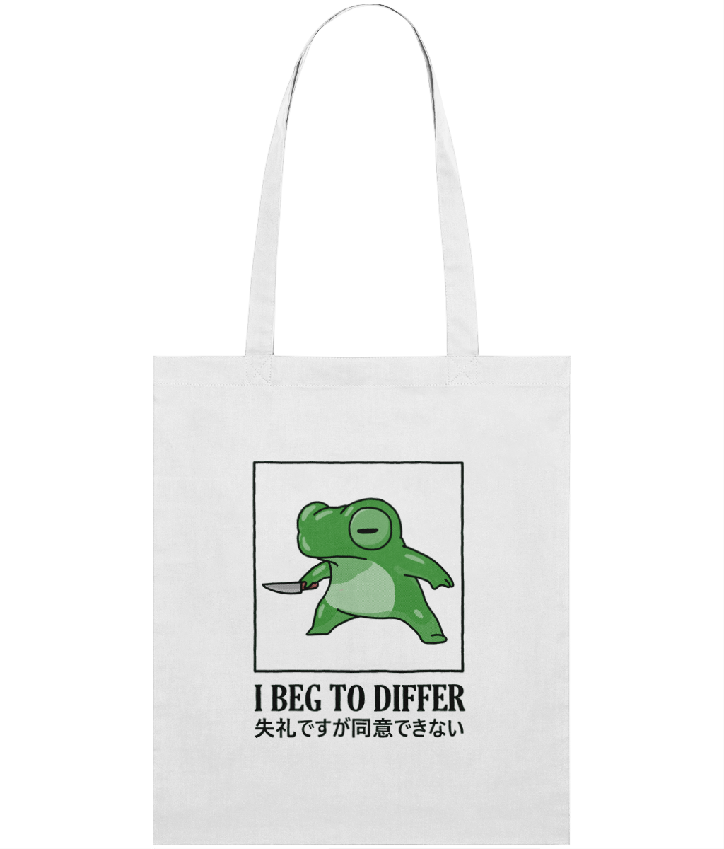 I Beg To Differ Graphic Tote Bag