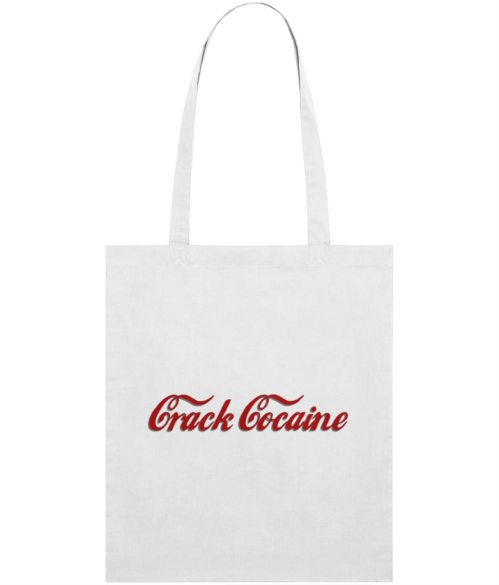 Crack Text Tote Bag