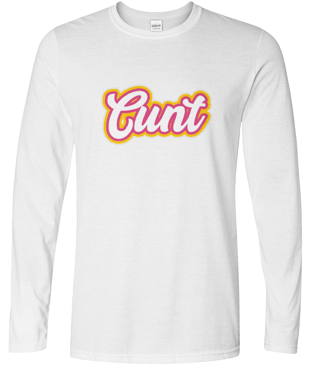 Cunt Long Sleeve Text Tee