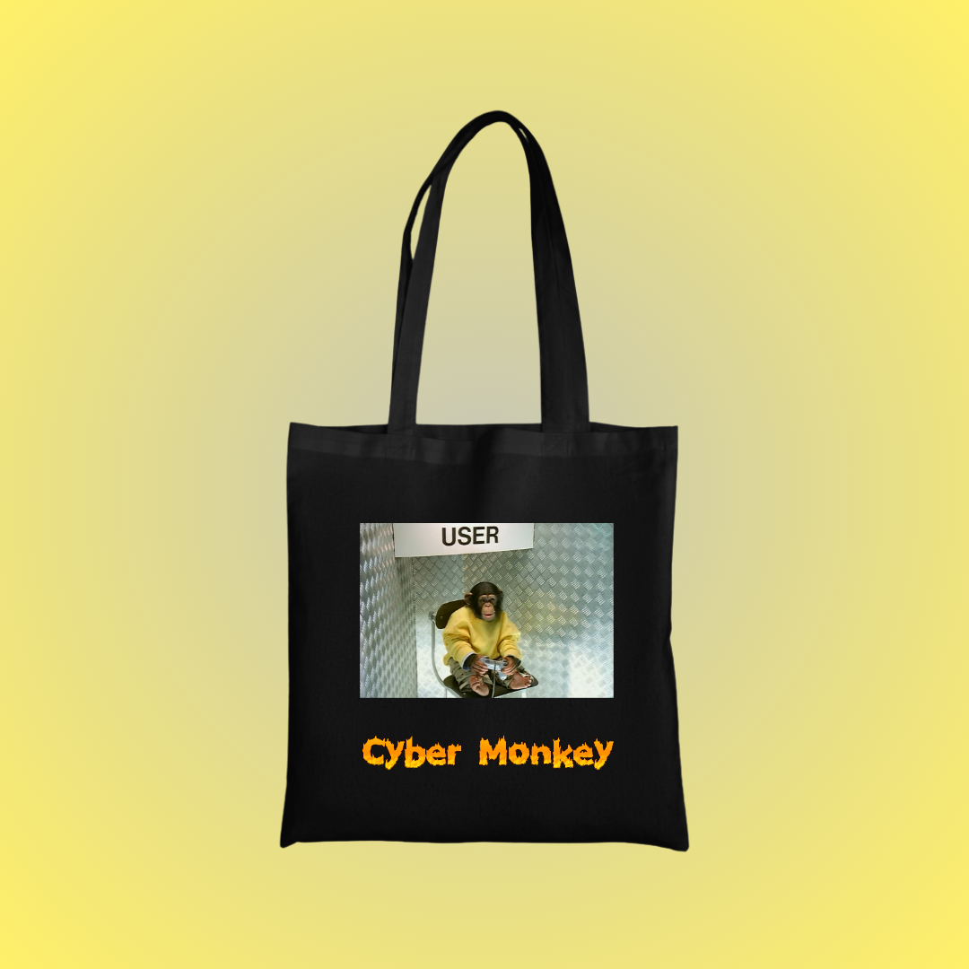 Cyber Monkey Graphic Tote Bag
