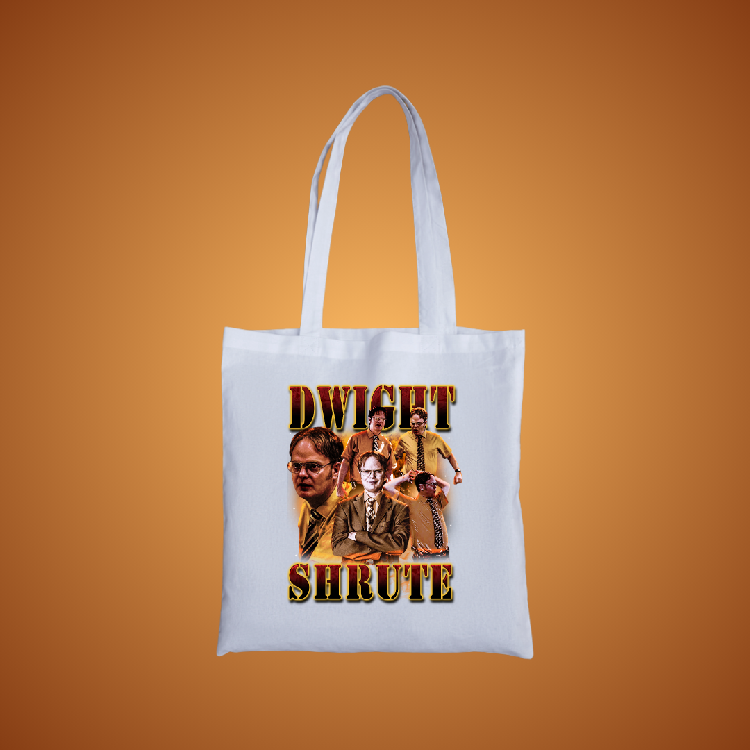 Office Worker 90's Montage Tote Bag (Orange)