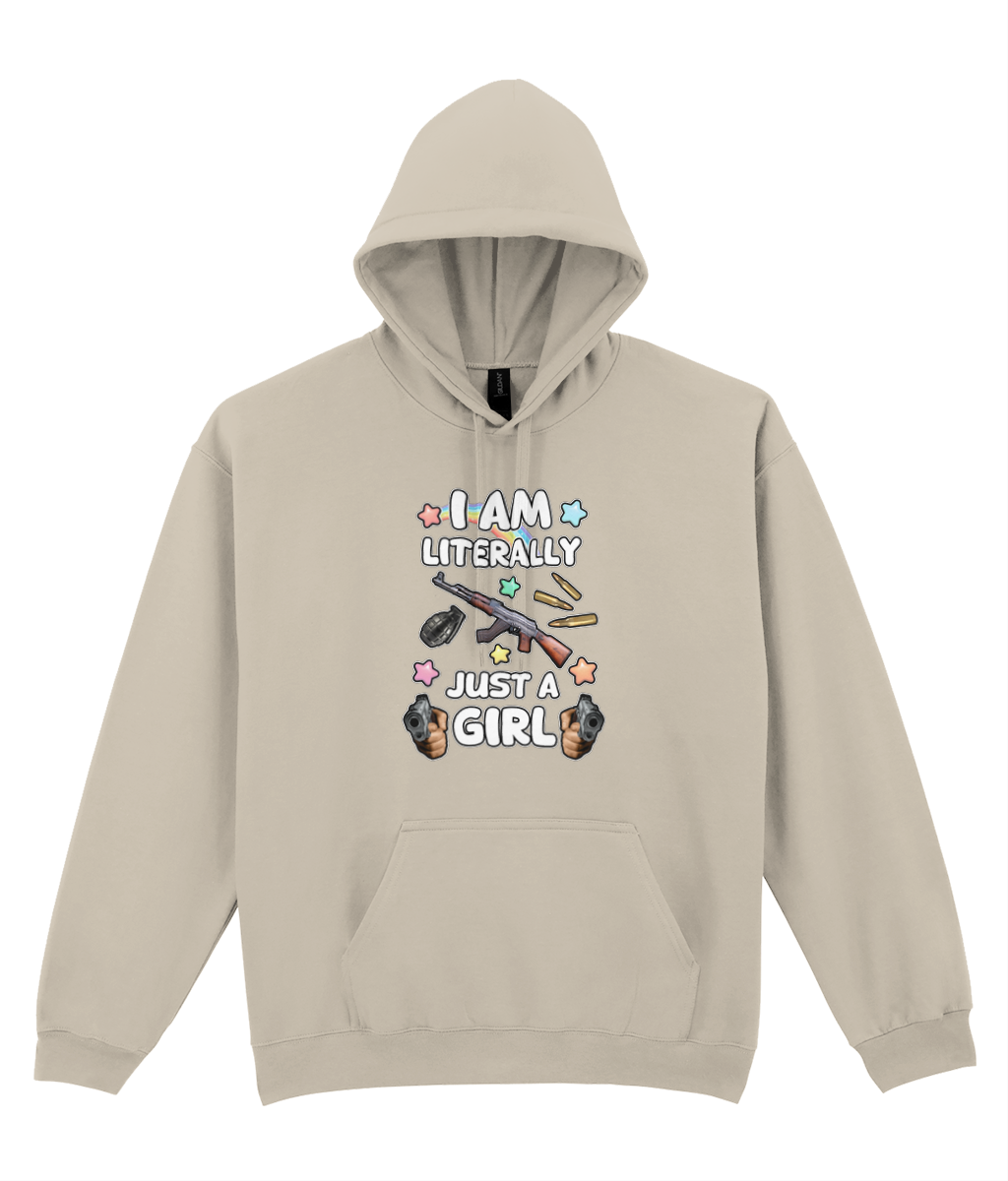 Literally Just A Girl Graphic Hoodie