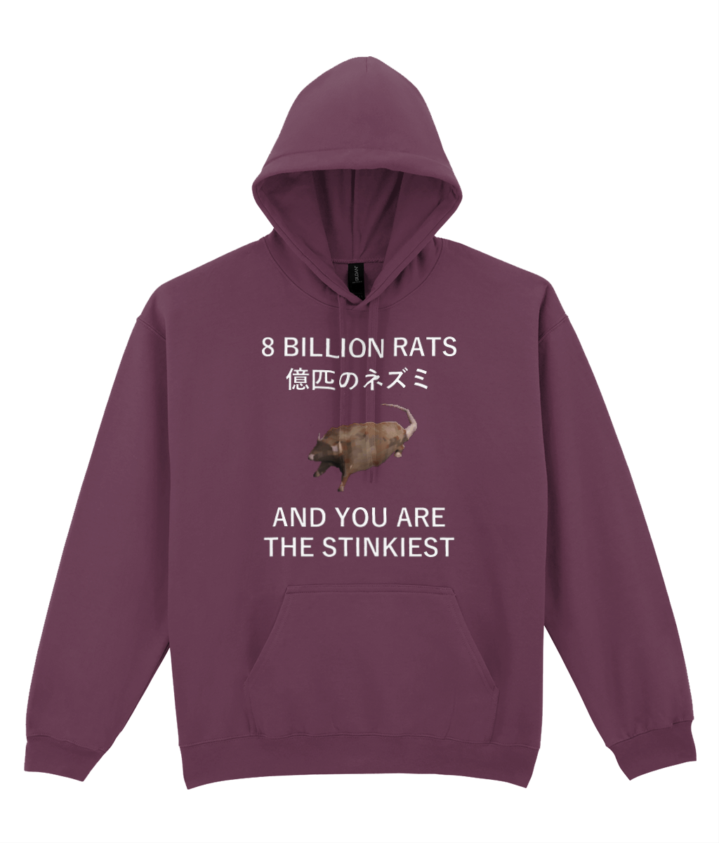 8 Billion Rats Graphic Hoodie