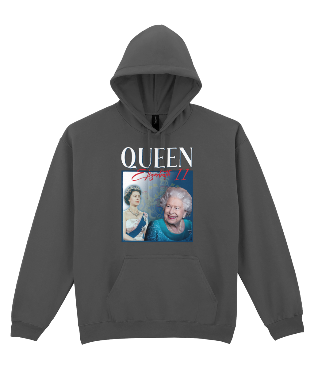 There is no Queen of England 90's Montage Hoodie
