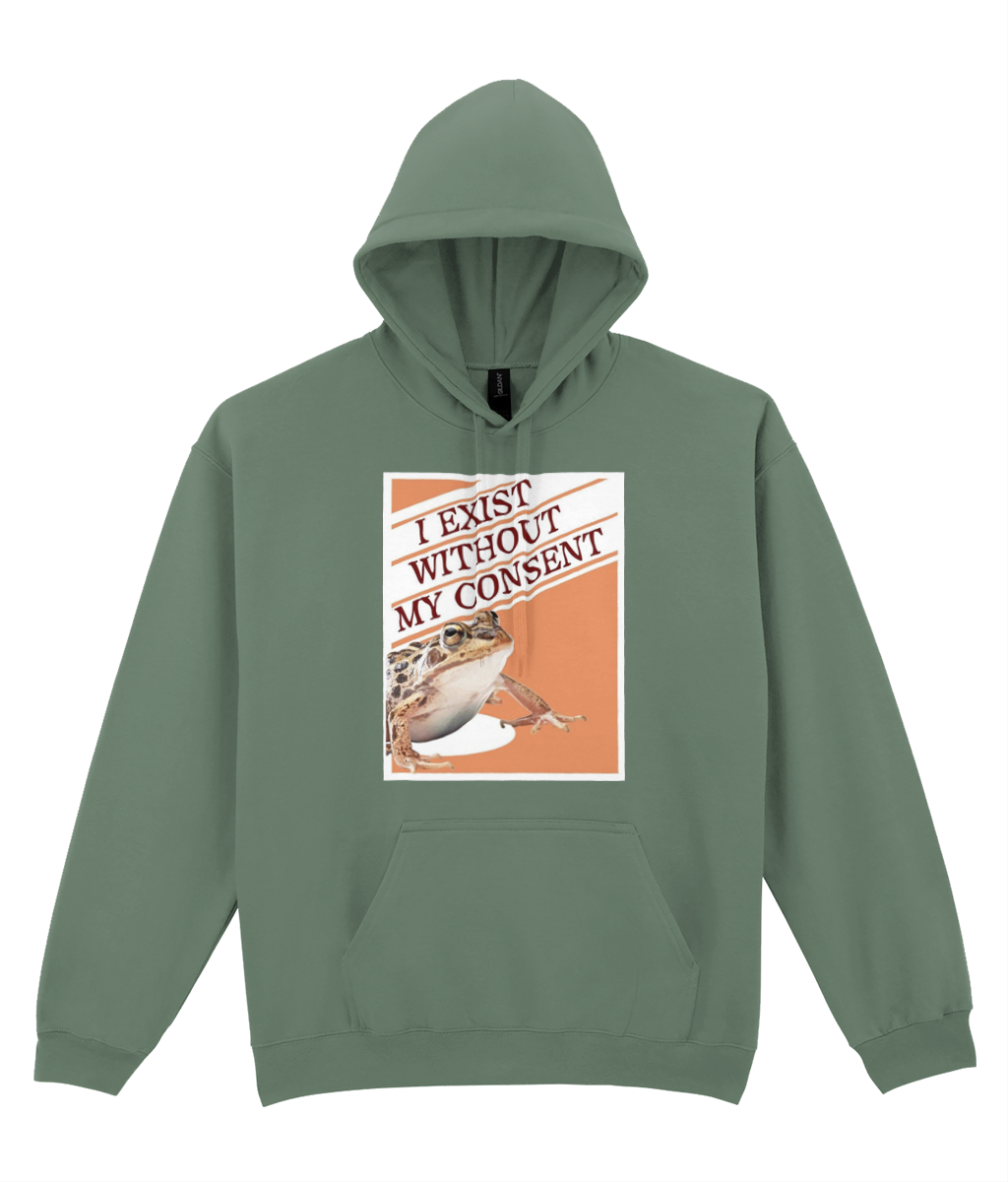 I Exist Without My Consent Graphic Hoodie