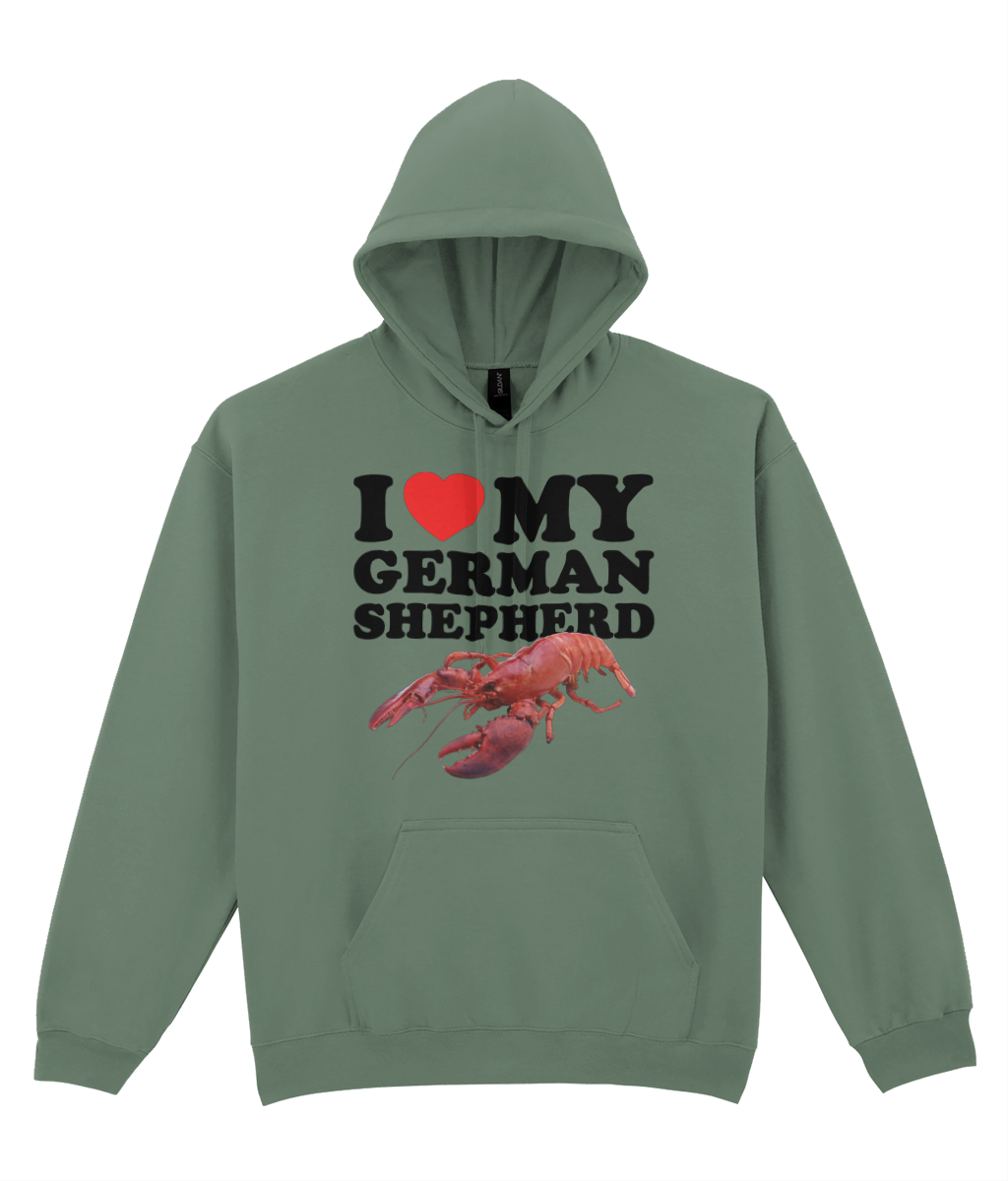 I Love My German Shepherd Graphic Hoodie