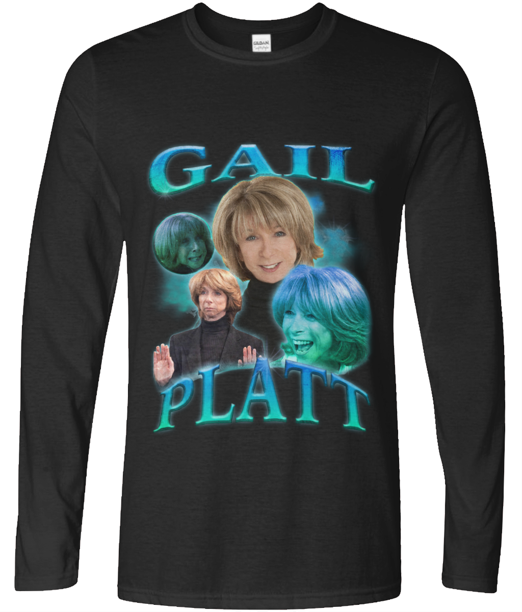 Divorced, Beheaded and Died Long Sleeve 90's Montage Tee (Blue)