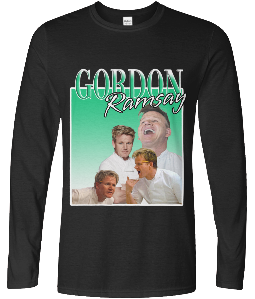 Shouty Food Man Long Sleeve 90's Montage Tee