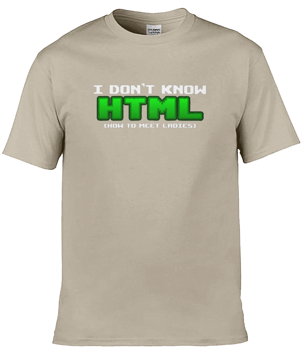 I Don't Know HTML Text Tee