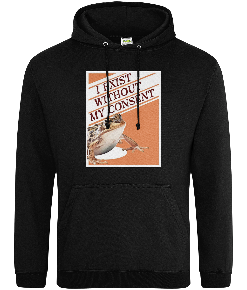 I Exist Without My Consent Graphic Hoodie