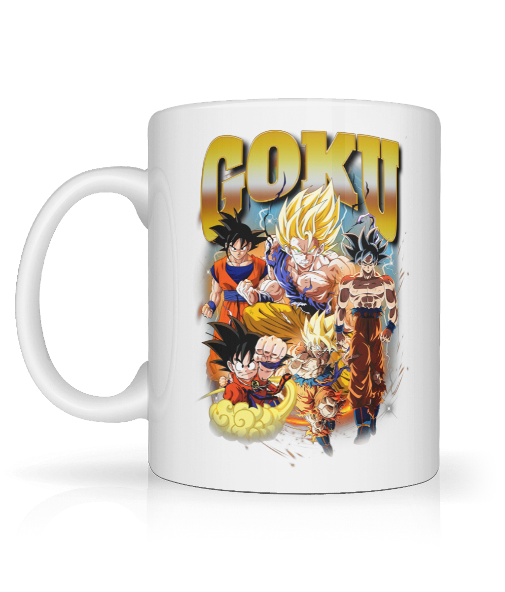 Goku Montage, Dragon Ball Z inspired Graphic Mug