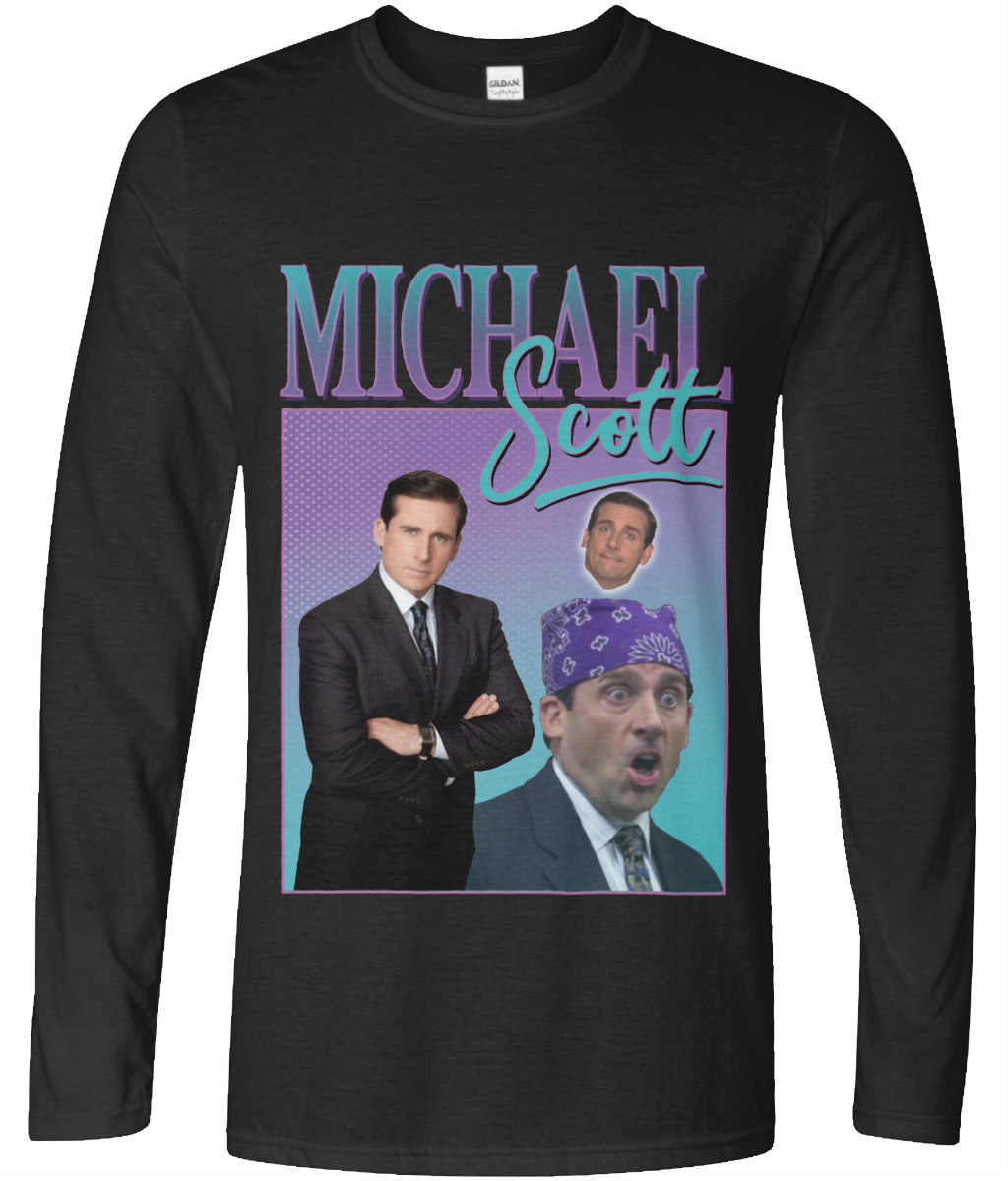 Office Manager Long Sleeve 90's Montage Tee