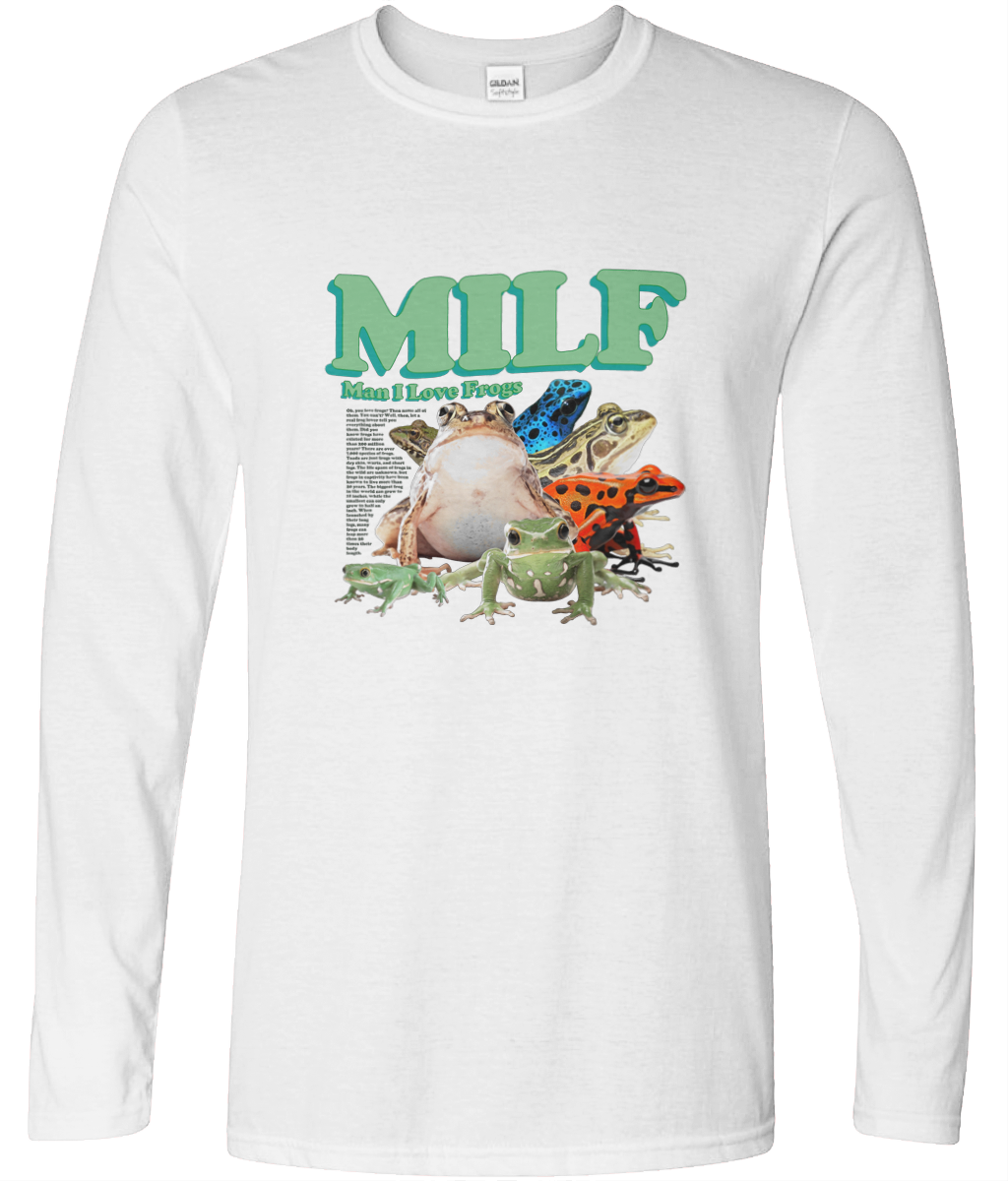 Man I Love Frogs Long Sleeve Graphic Tee