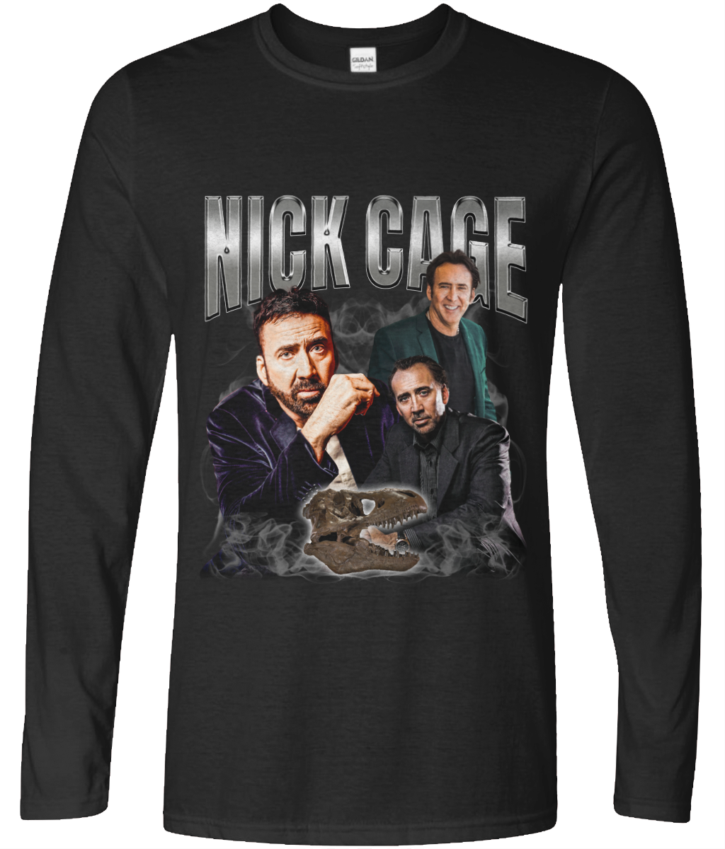 "Put the bunny back in the box." Long Sleeve 90's Montage Tee