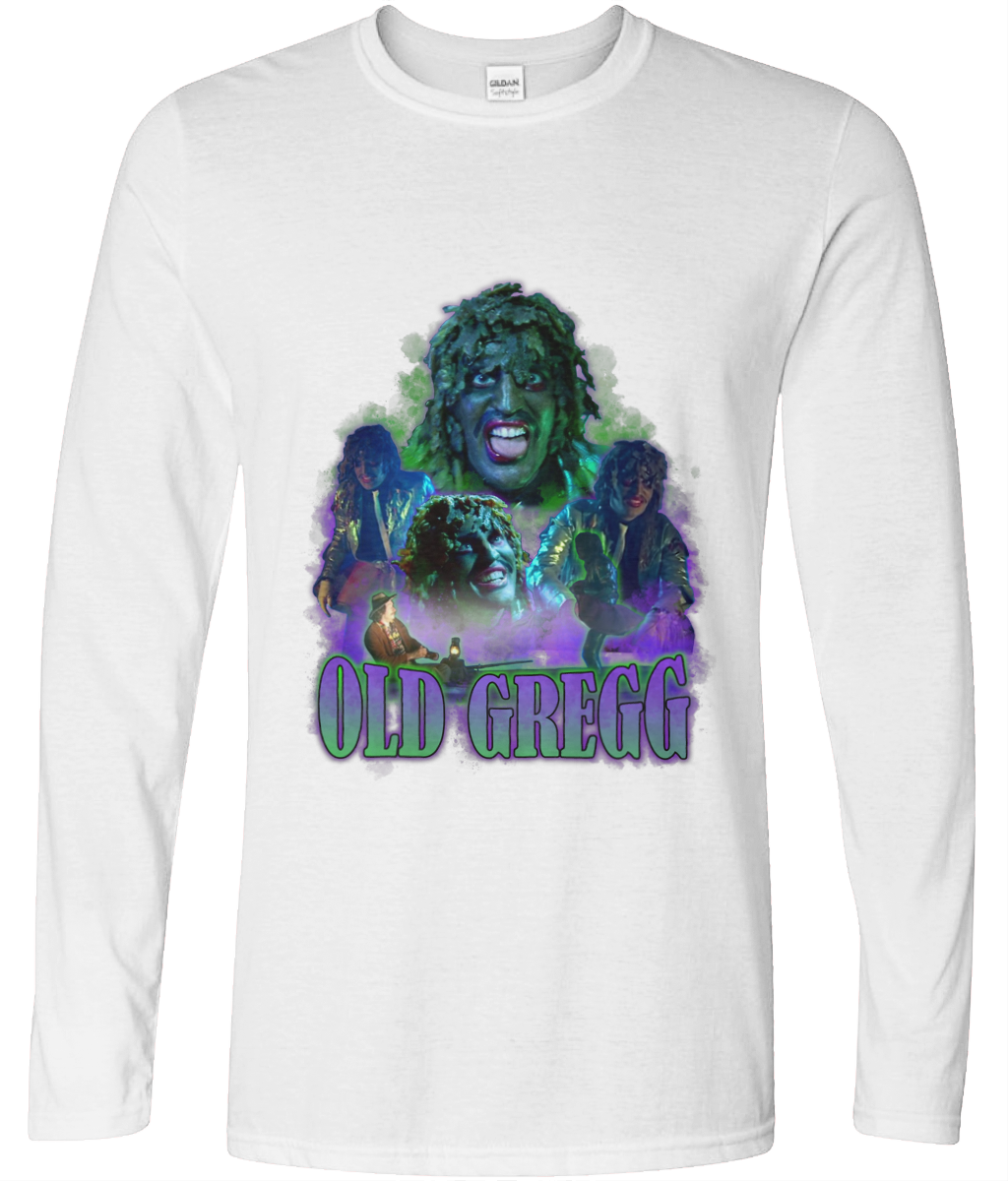 Old Gregg Long Sleeve 90's Montage Tee