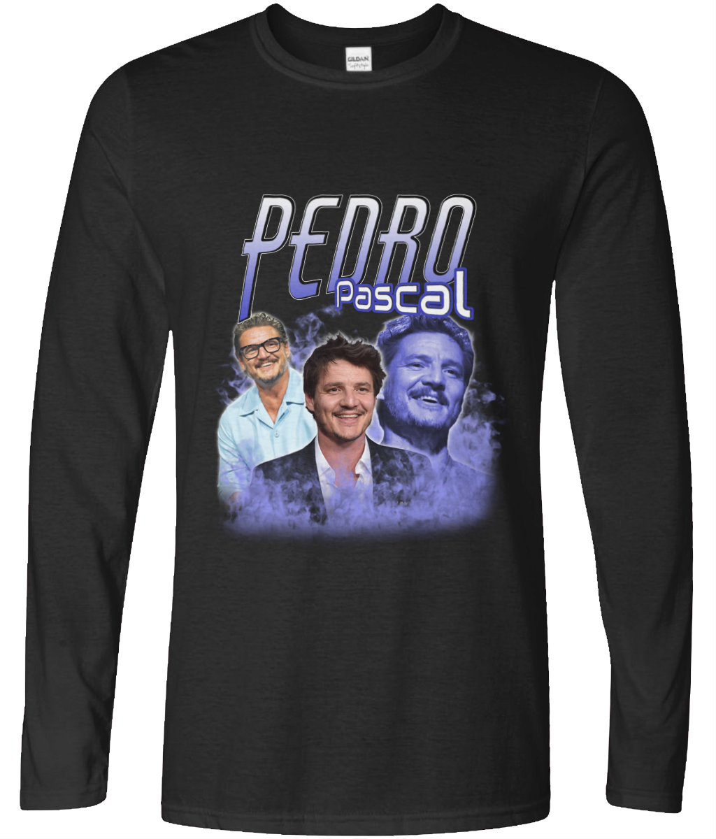 Save a Horse Ride a Cowboy Long Sleeve 90's Montage Tee (in blue flavour)