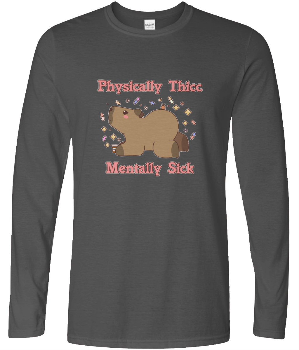 Physically Thicc Long Sleeve Graphic Tee