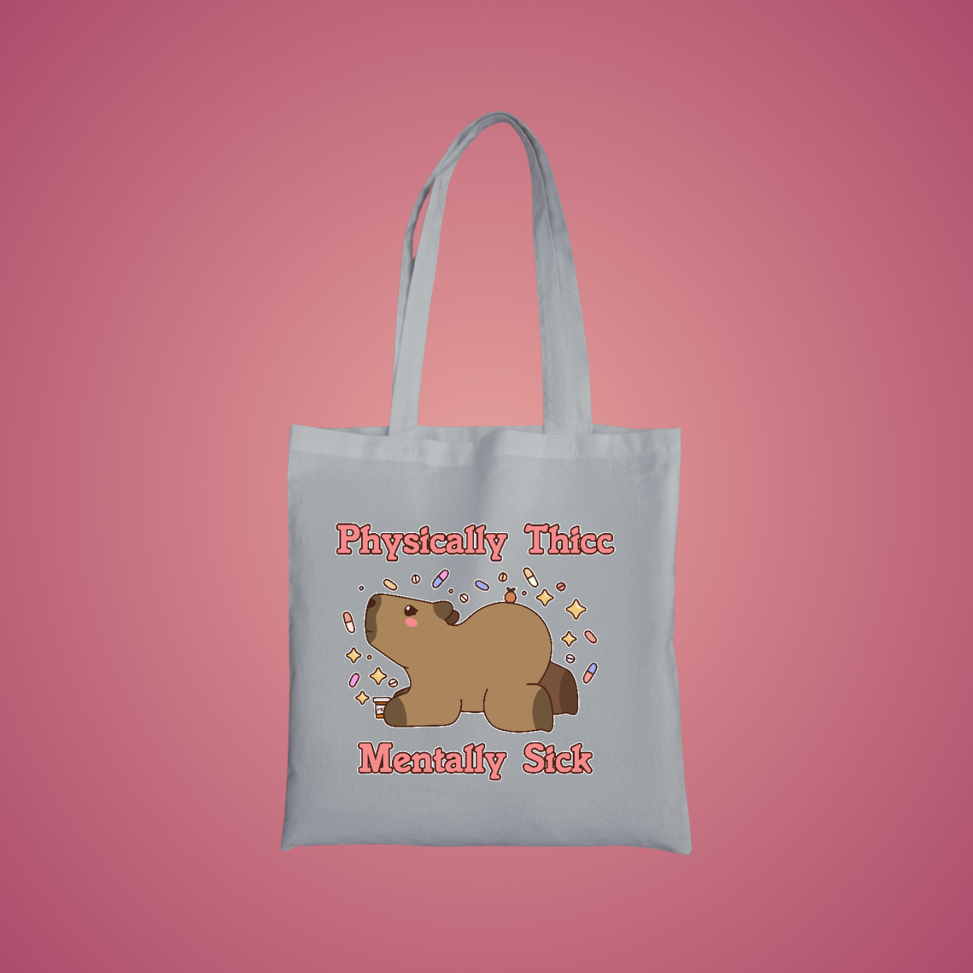 Physically Thicc Graphic Tote Bag