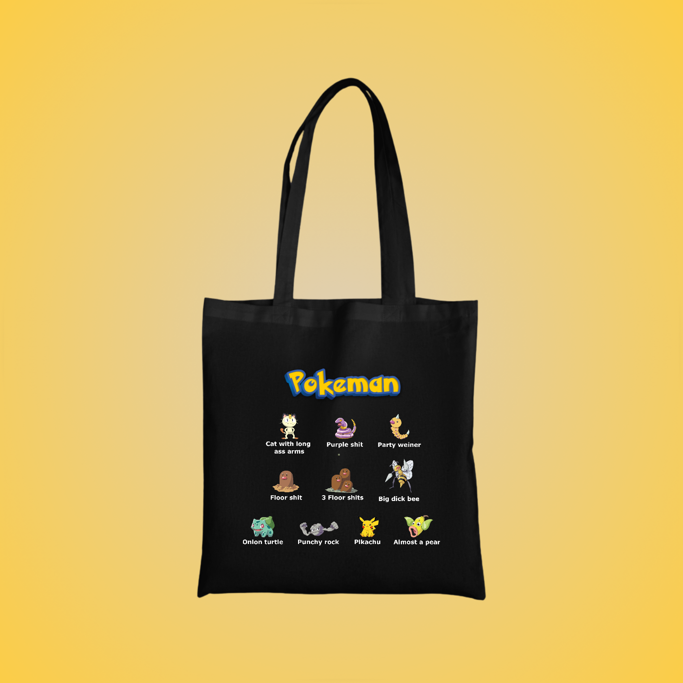 PokeMan Graphic Tote Bag