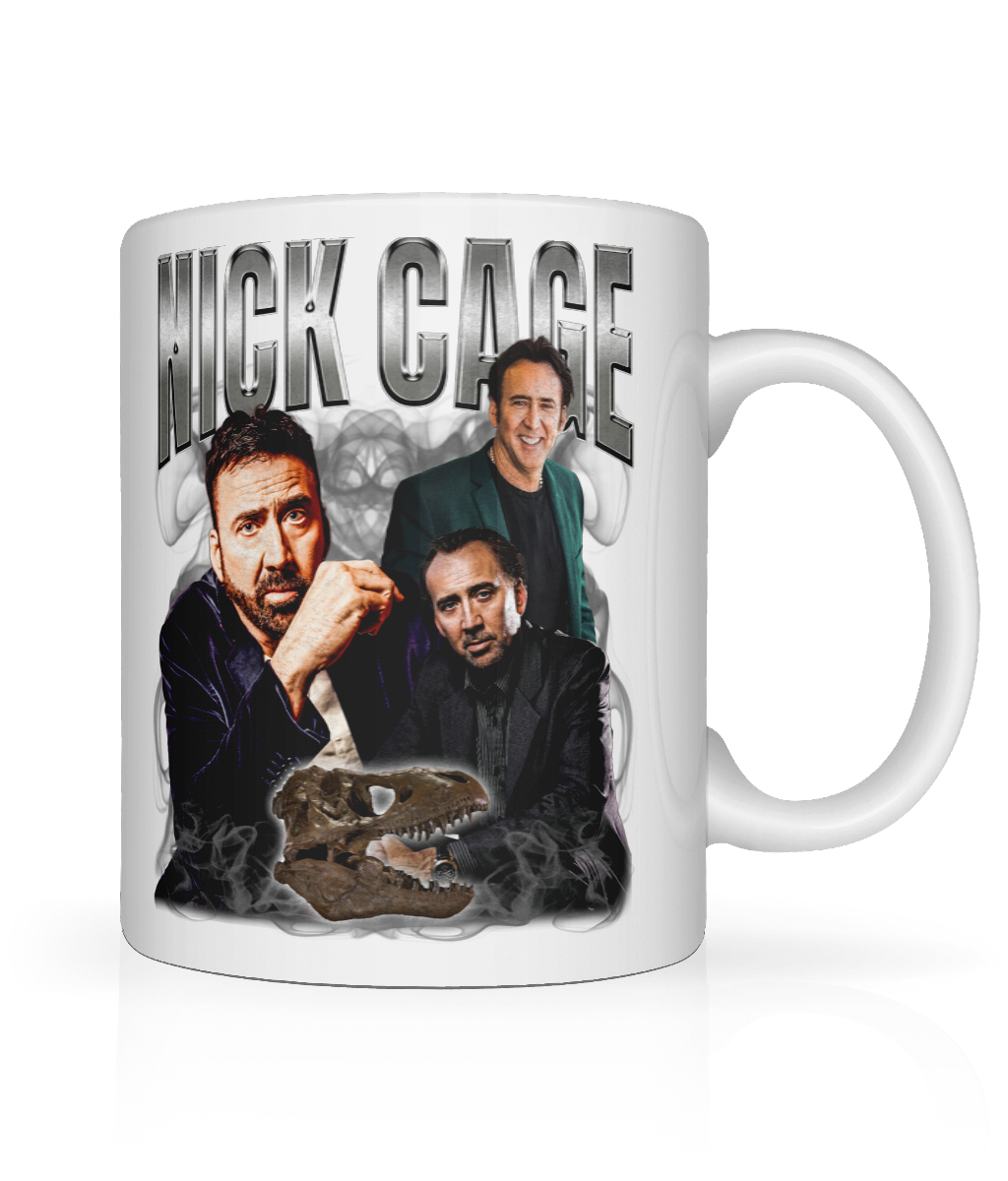 "Put the bunny back in the box." 90's Montage Mug