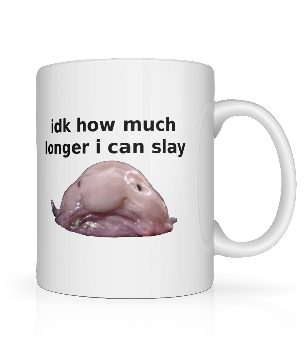 IDK Blobfish Graphic Mug