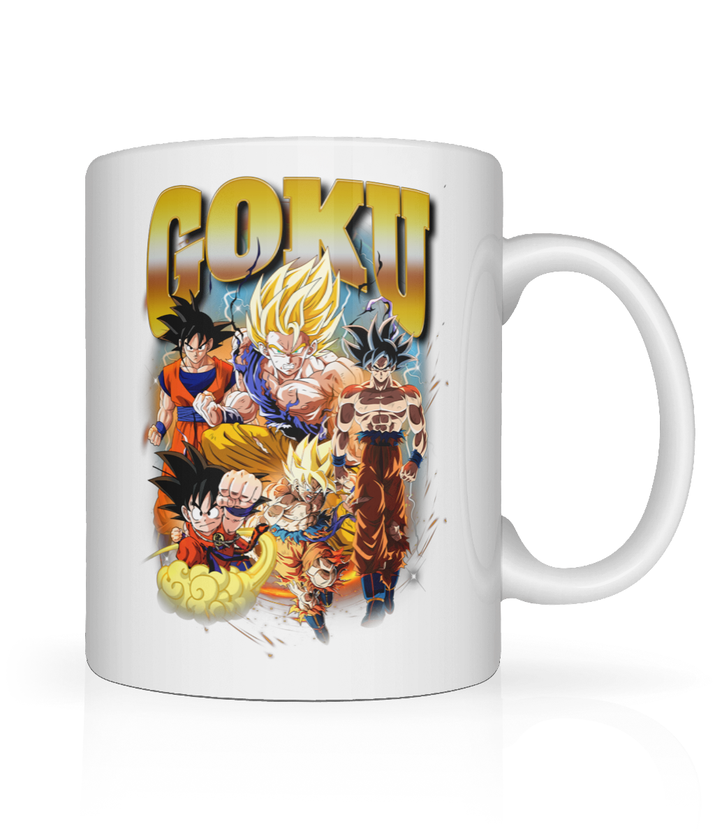 Goku Montage, Dragon Ball Z inspired Graphic Mug