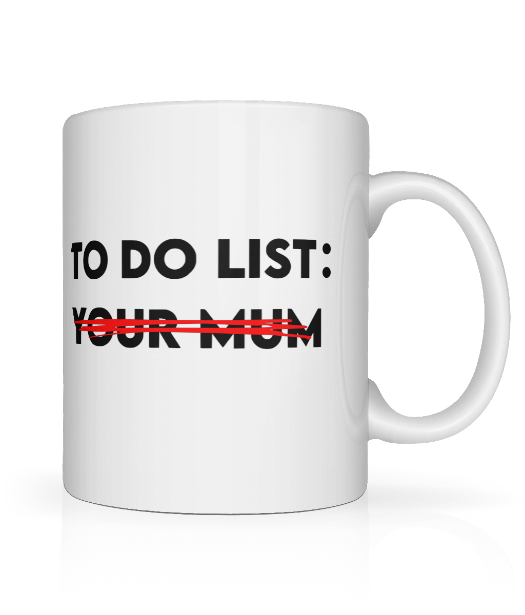 To Do List Graphic Mug