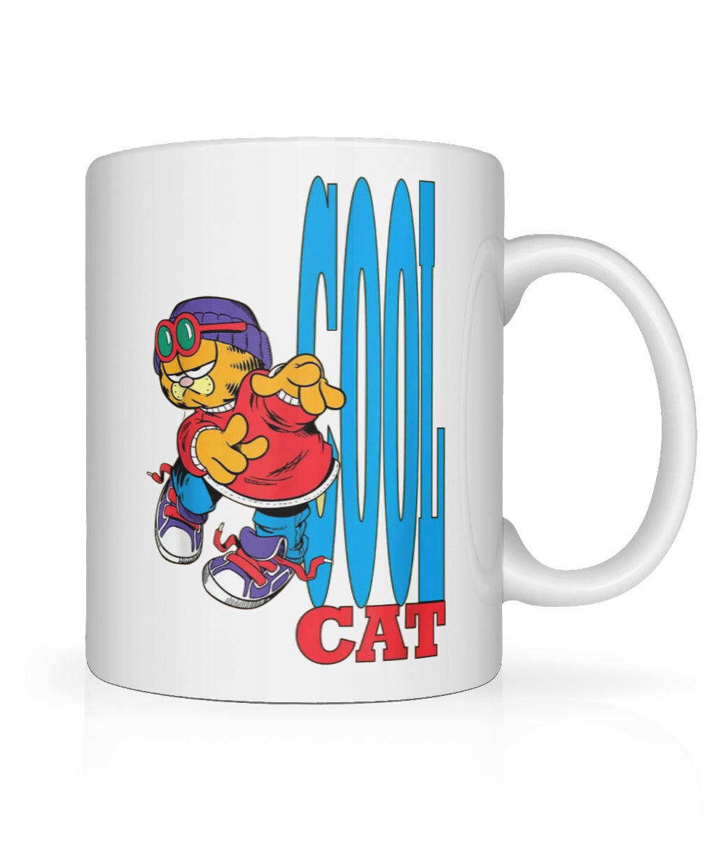 Cool Cat Graphic Mug