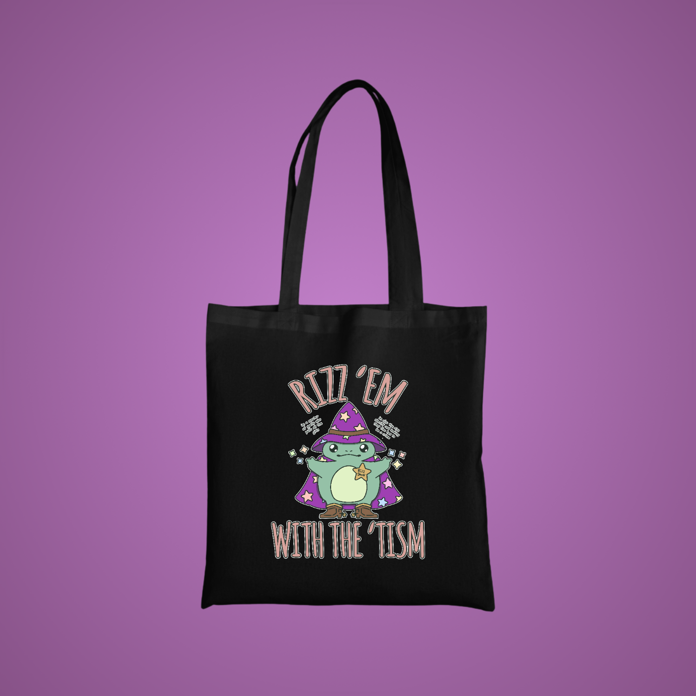 Rizz Em Graphic Tote Bag