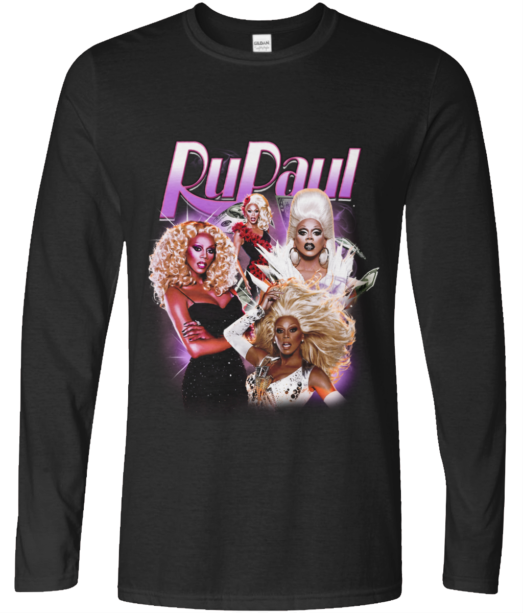 Drag Show Host Long Sleeve 90's Montage Tee