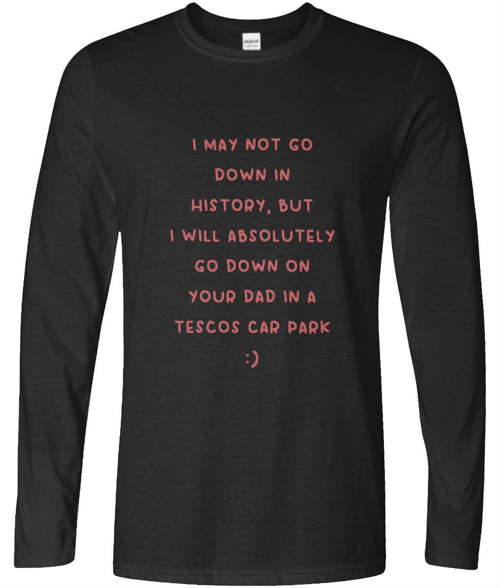 Tescos Car Park Long Sleeve Text Tee