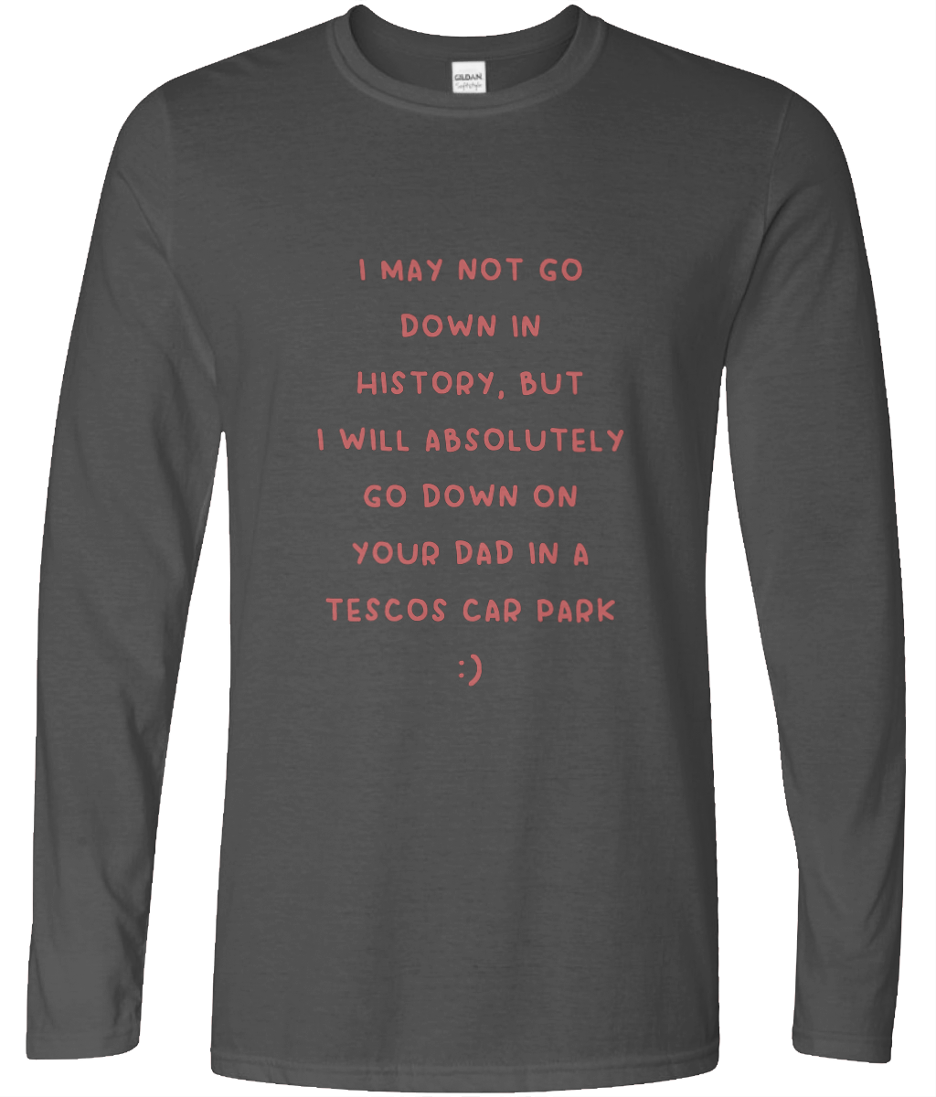 Tescos Car Park Long Sleeve Text Tee