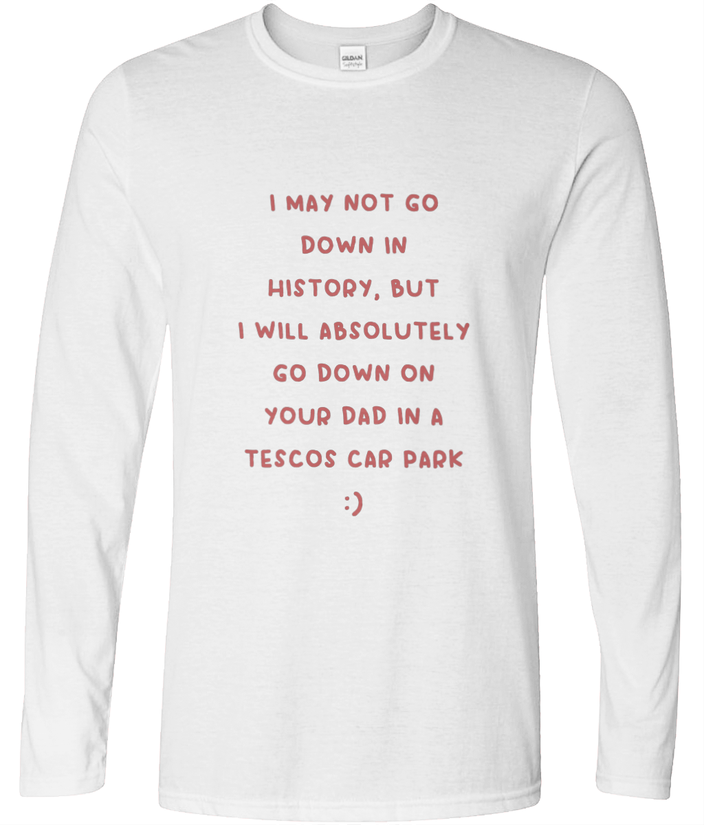 Tescos Car Park Long Sleeve Text Tee