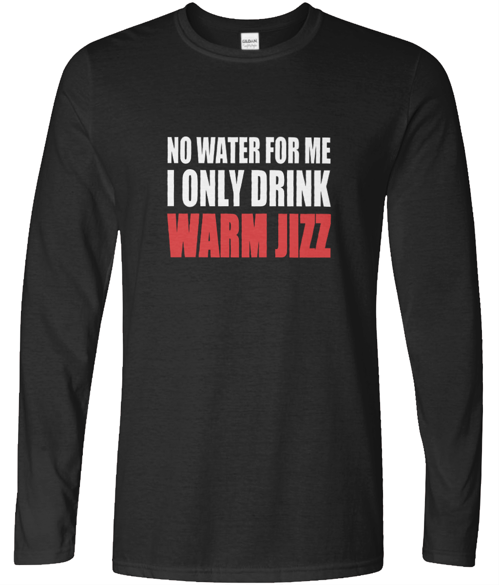 Warm Jizz Long Sleeve Text Tee