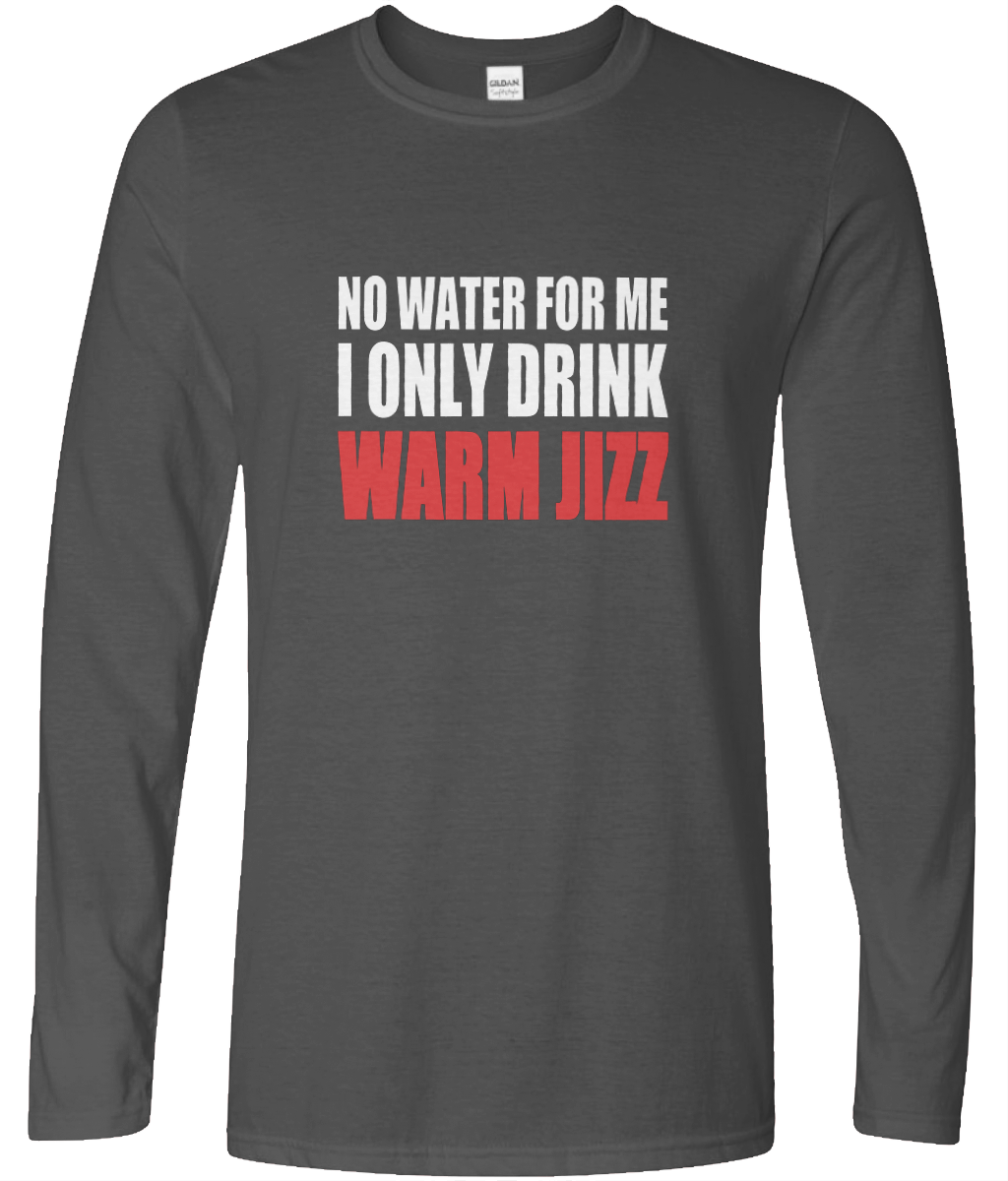 Warm Jizz Long Sleeve Text Tee