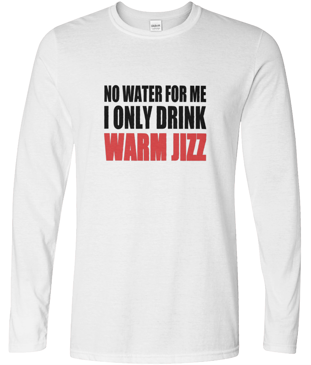Warm Jizz Long Sleeve Text Tee