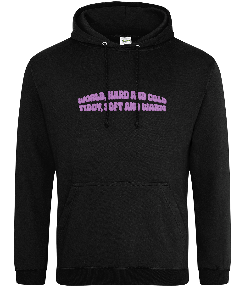Tiddes, Soft and Warm Text Hoodie