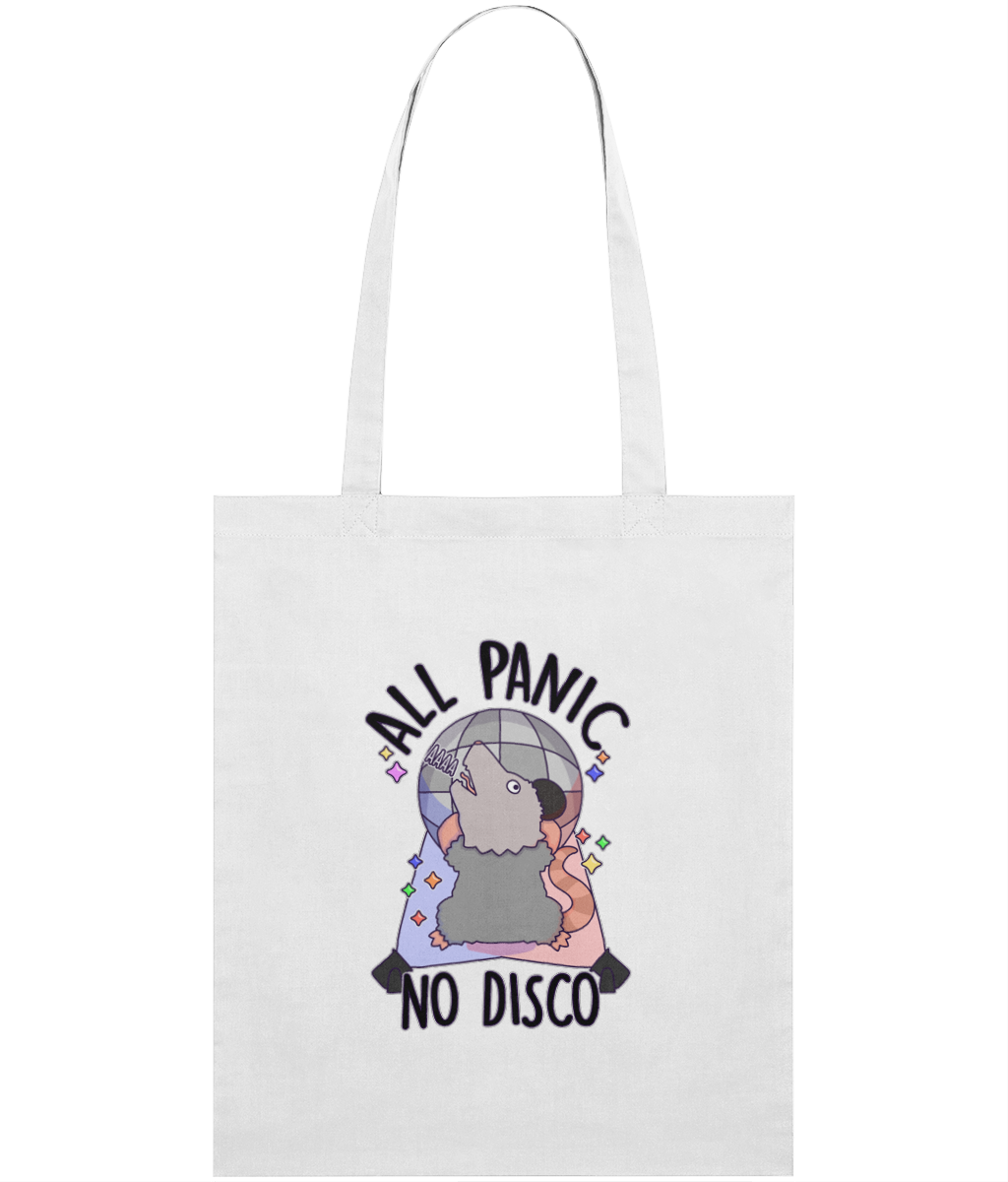 All Panic No Disco Graphic Tote Bag