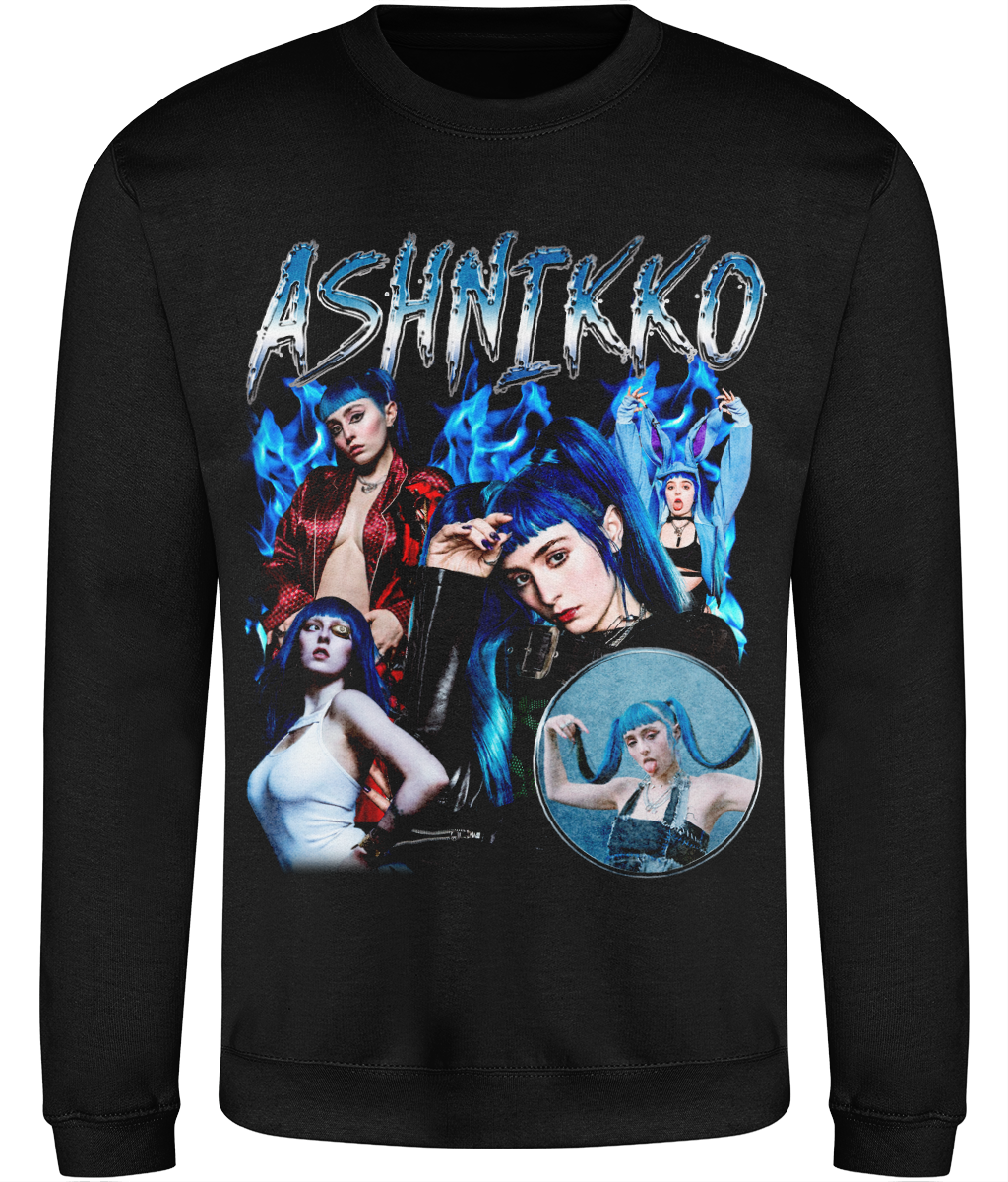 Blue Haired Rapper 90's Montage Sweatshirt