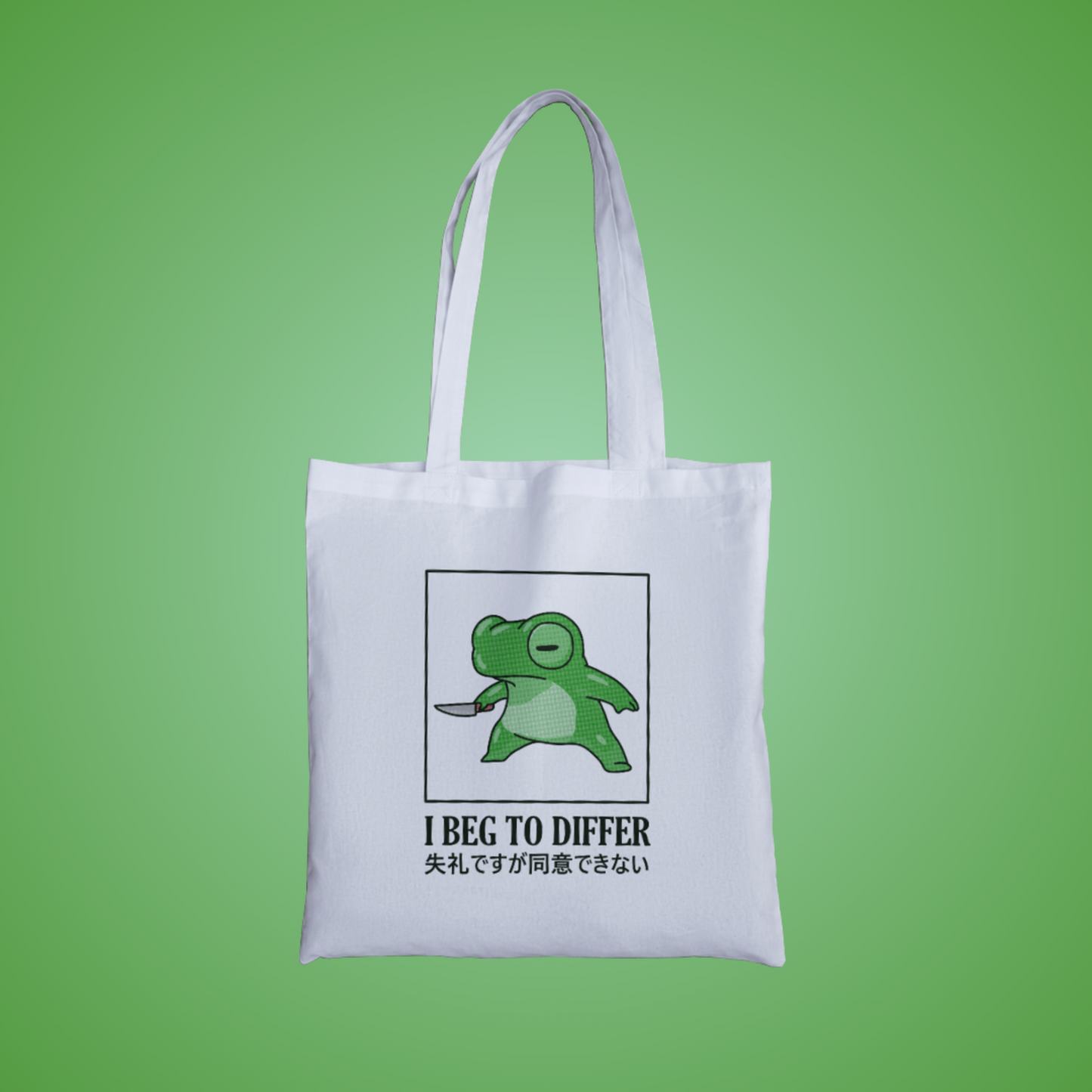 I Beg To Differ Graphic Tote Bag