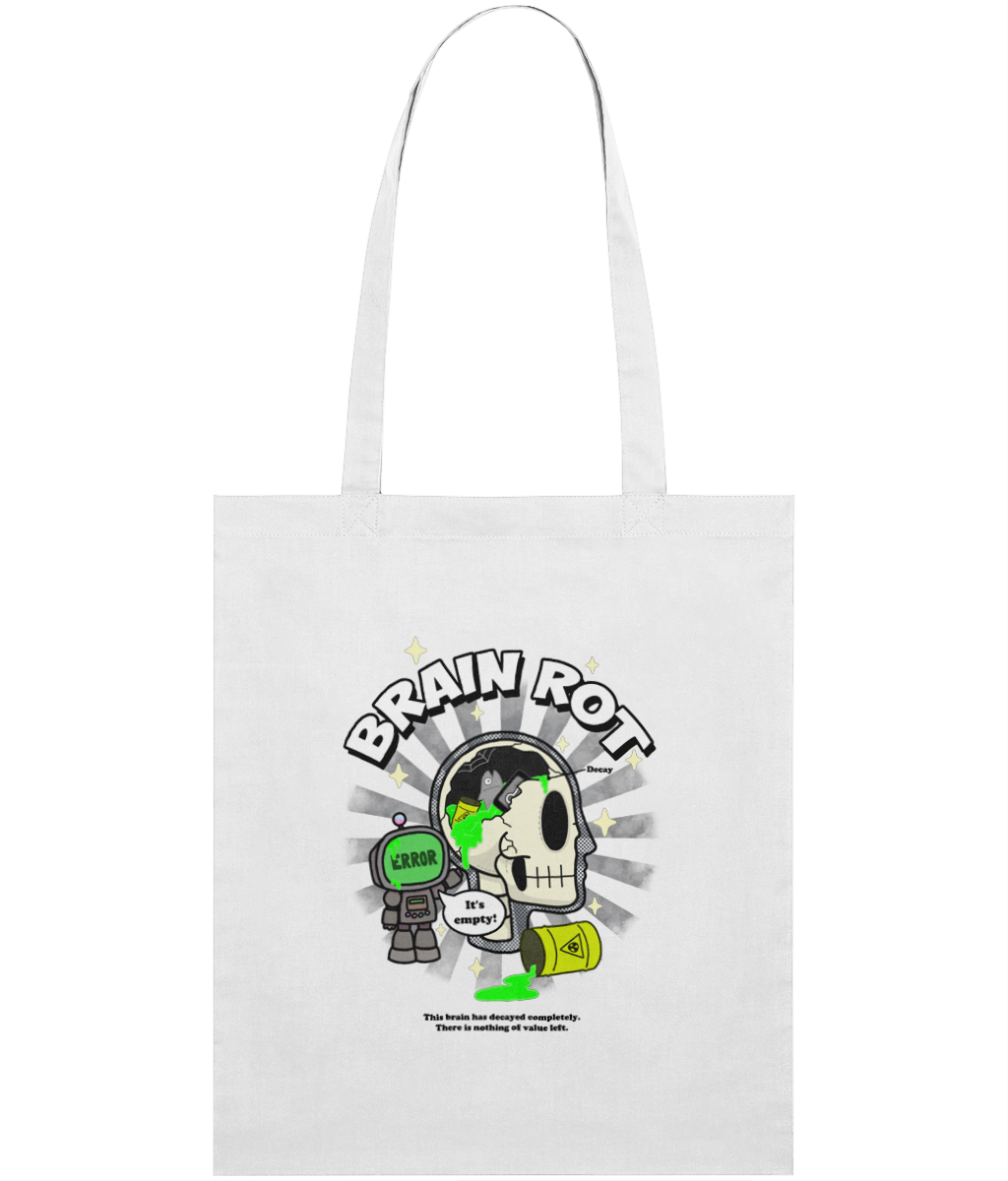 Brain Rot Graphic Tote Bag