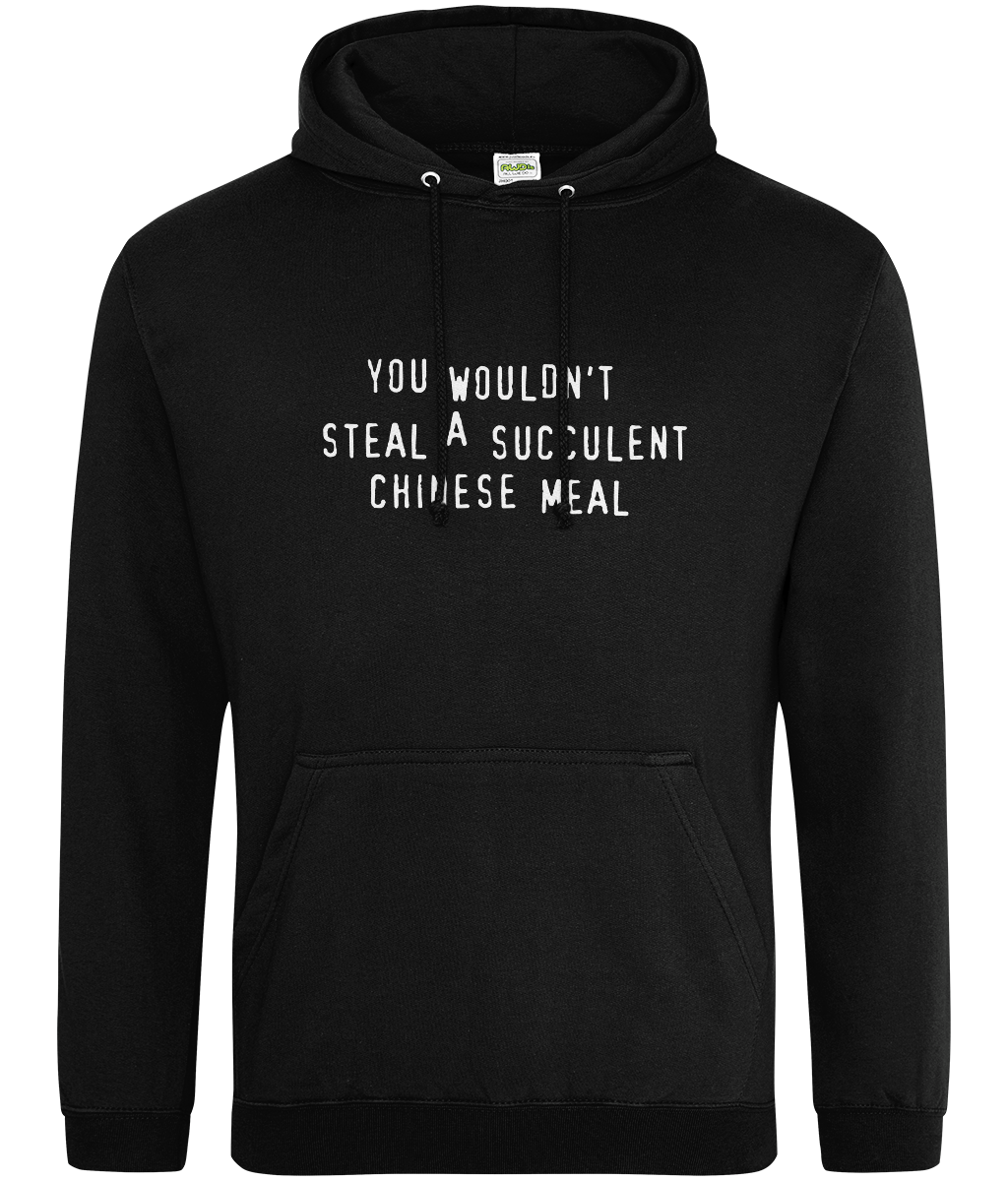 Chinese Meal Text Hoodie