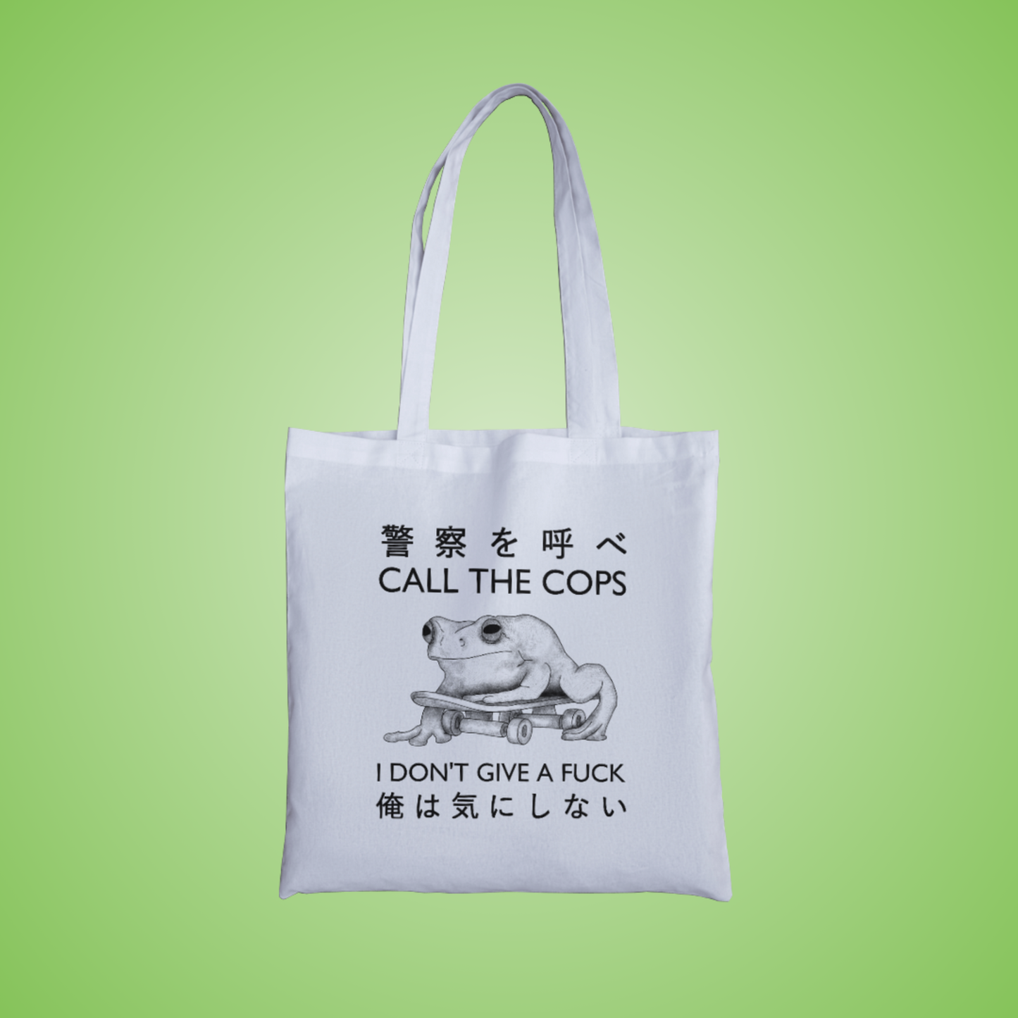 I Don't Give A Fuck Graphic Tote Bag