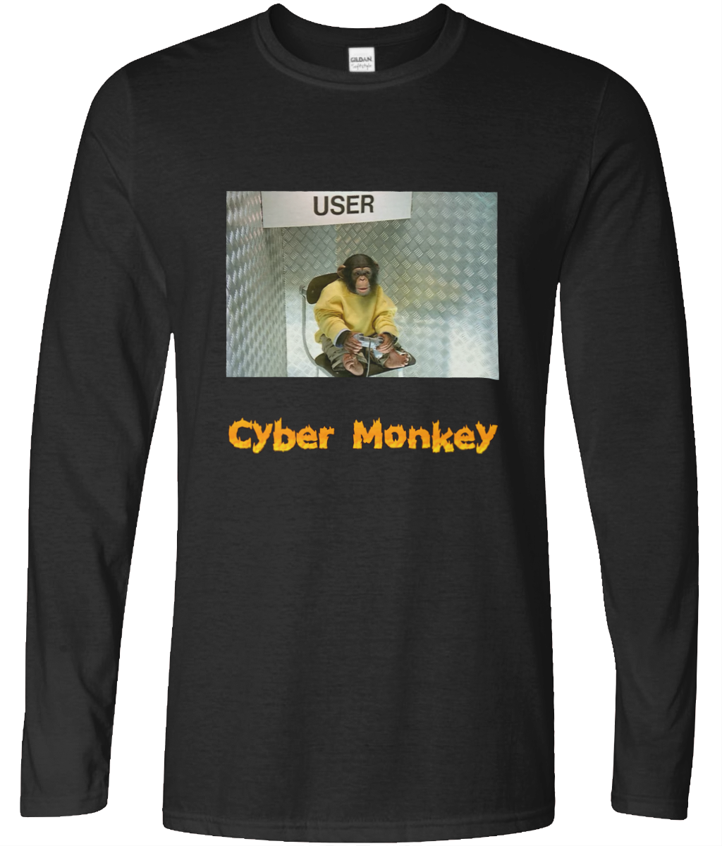 Cyber Monkey Long Sleeve Graphic Tee