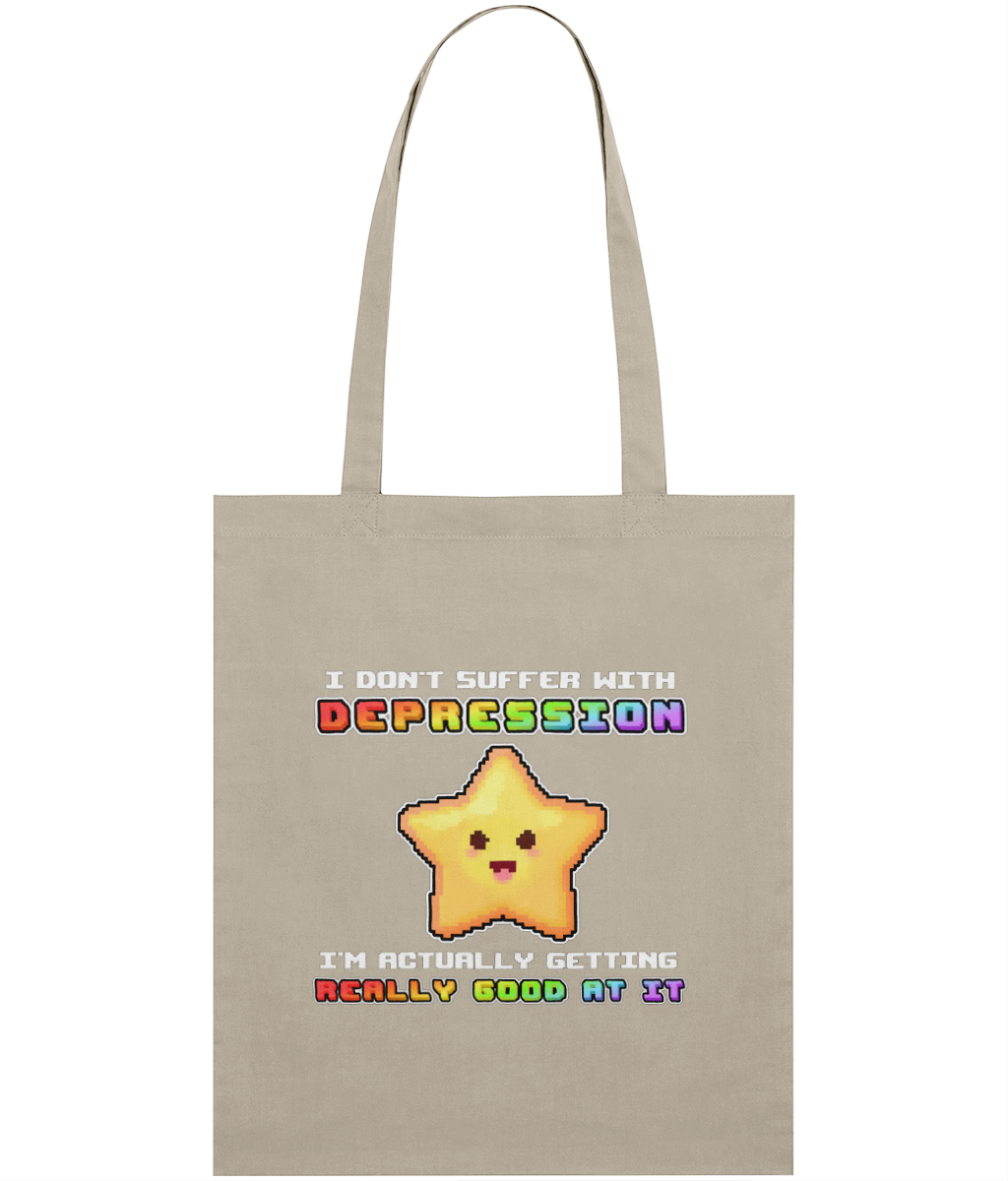 I Don't Suffer Depression Graphic Tote Bag