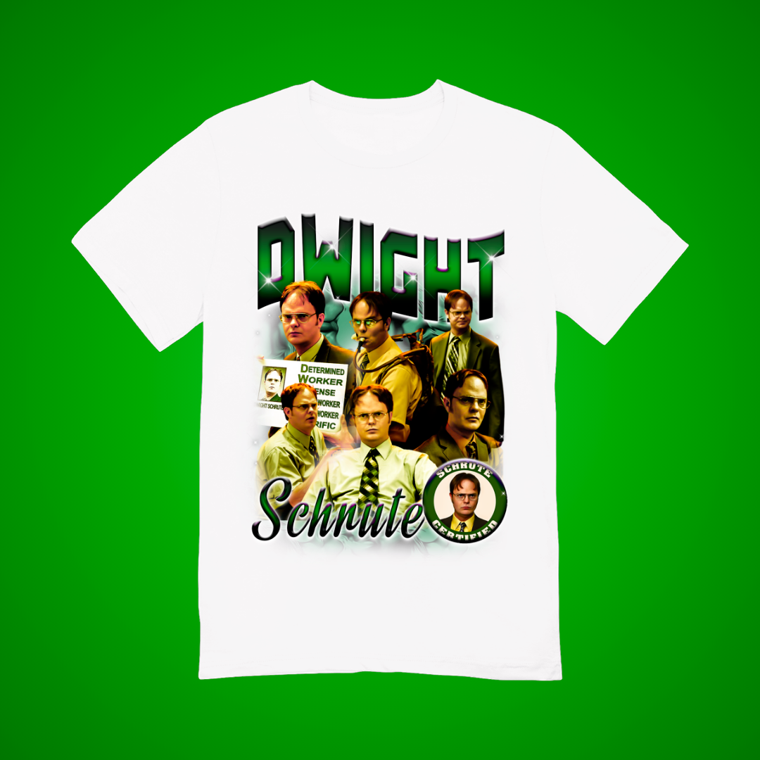 Office Worker 90's Montage Tee (Green)