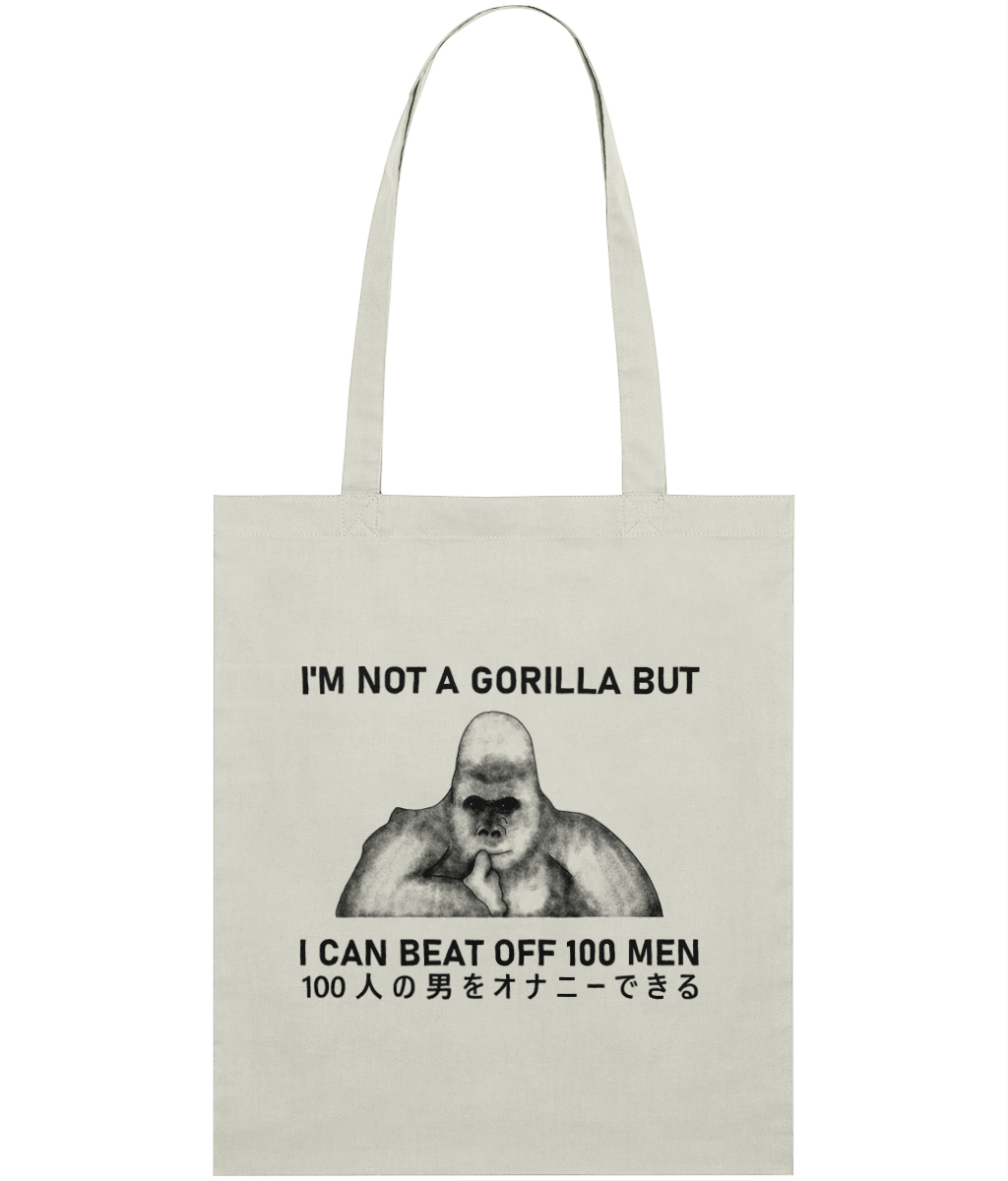 I Can Beat Off 100 Men Graphic Tote Bag