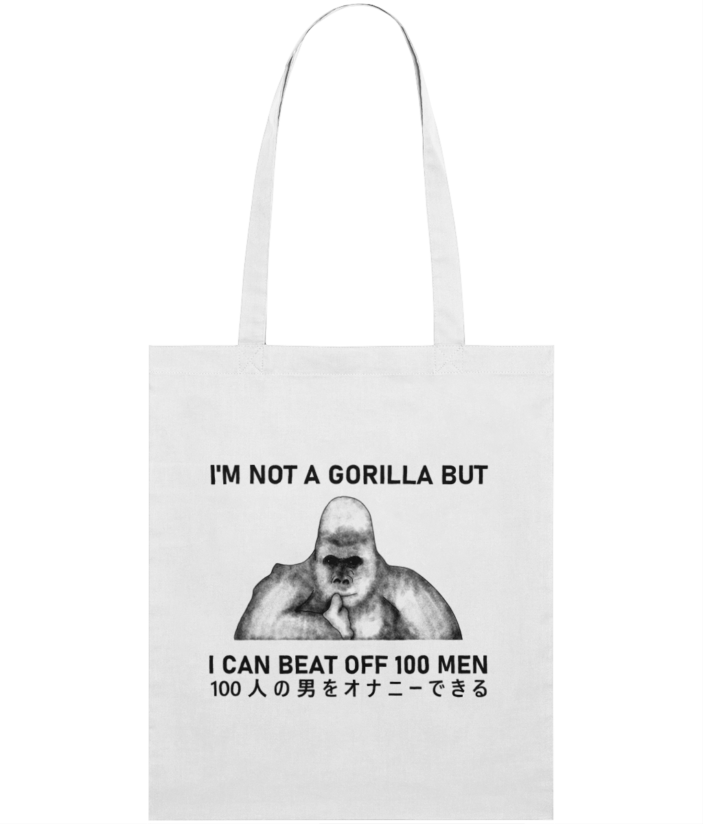 I Can Beat Off 100 Men Graphic Tote Bag